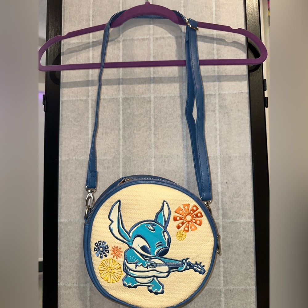 Disney Blue Floral Stitch Bag